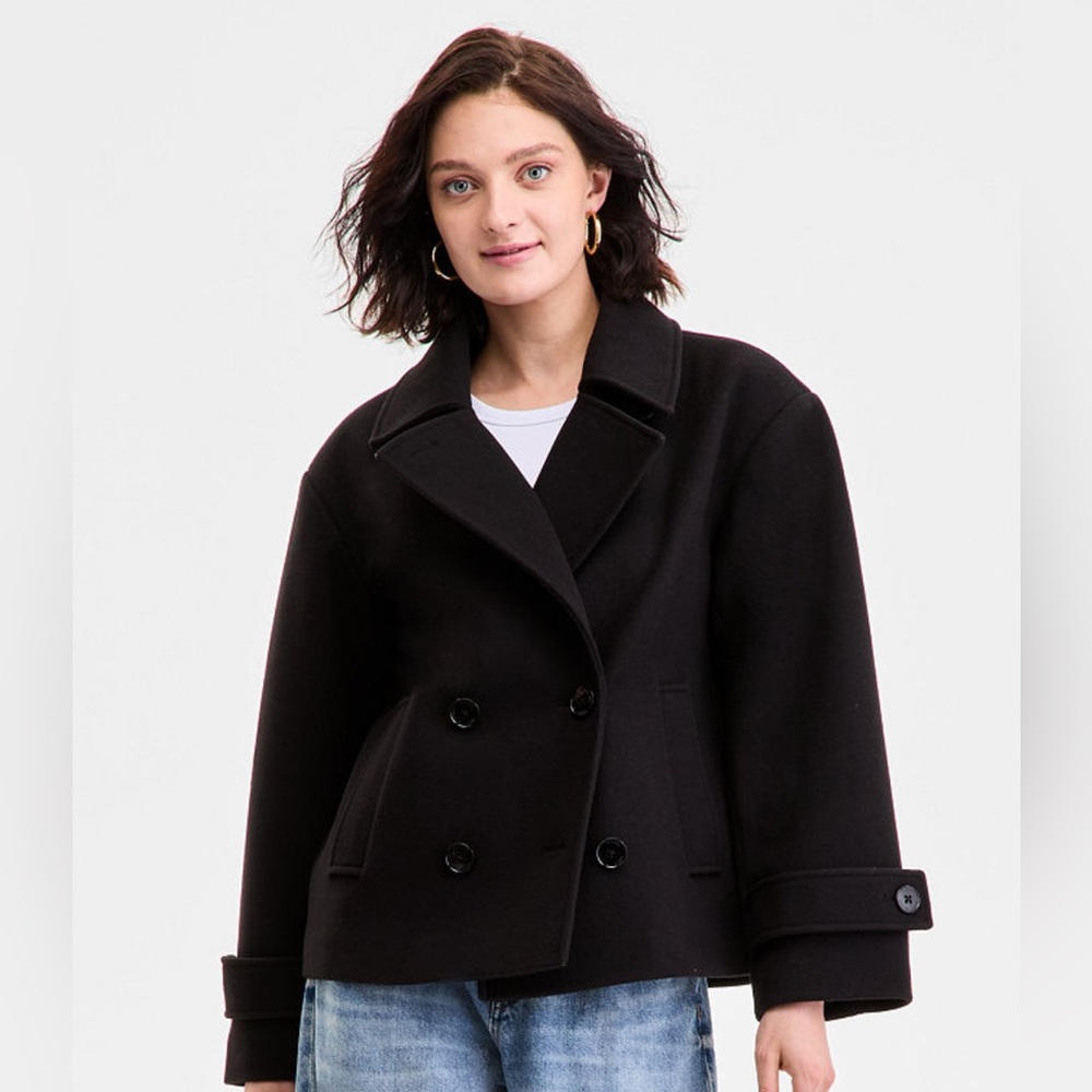 Michael Kors Black XL Pea Coat